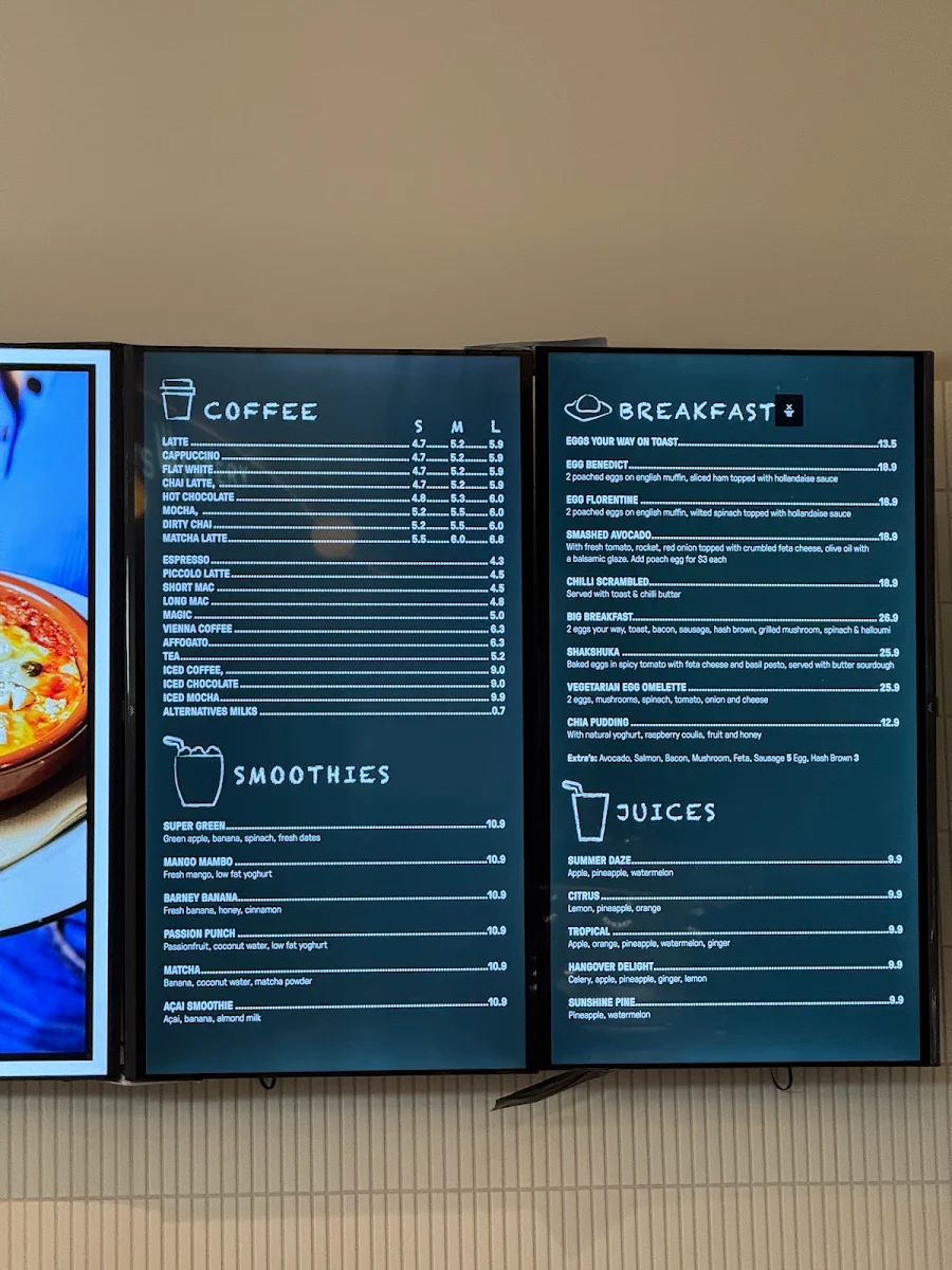 Menu, Elley’s Eatery