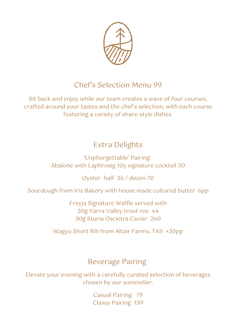 Menu, Freyja