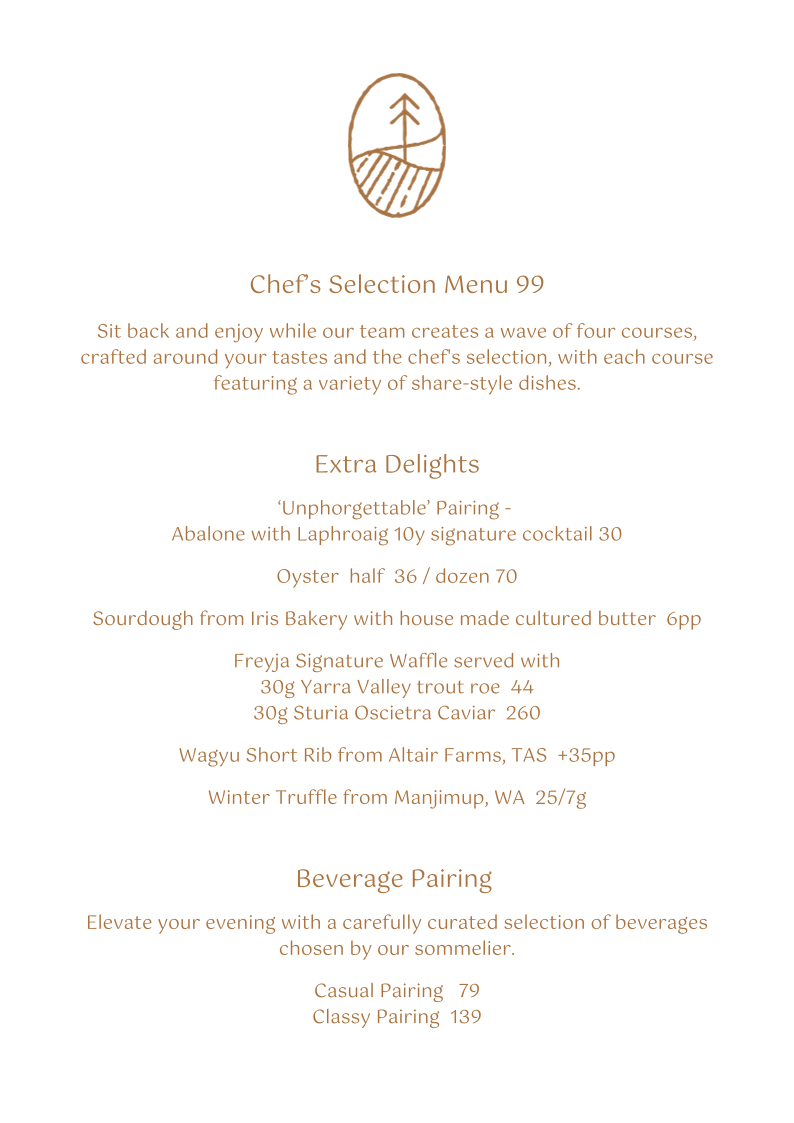 Menu, Freyja