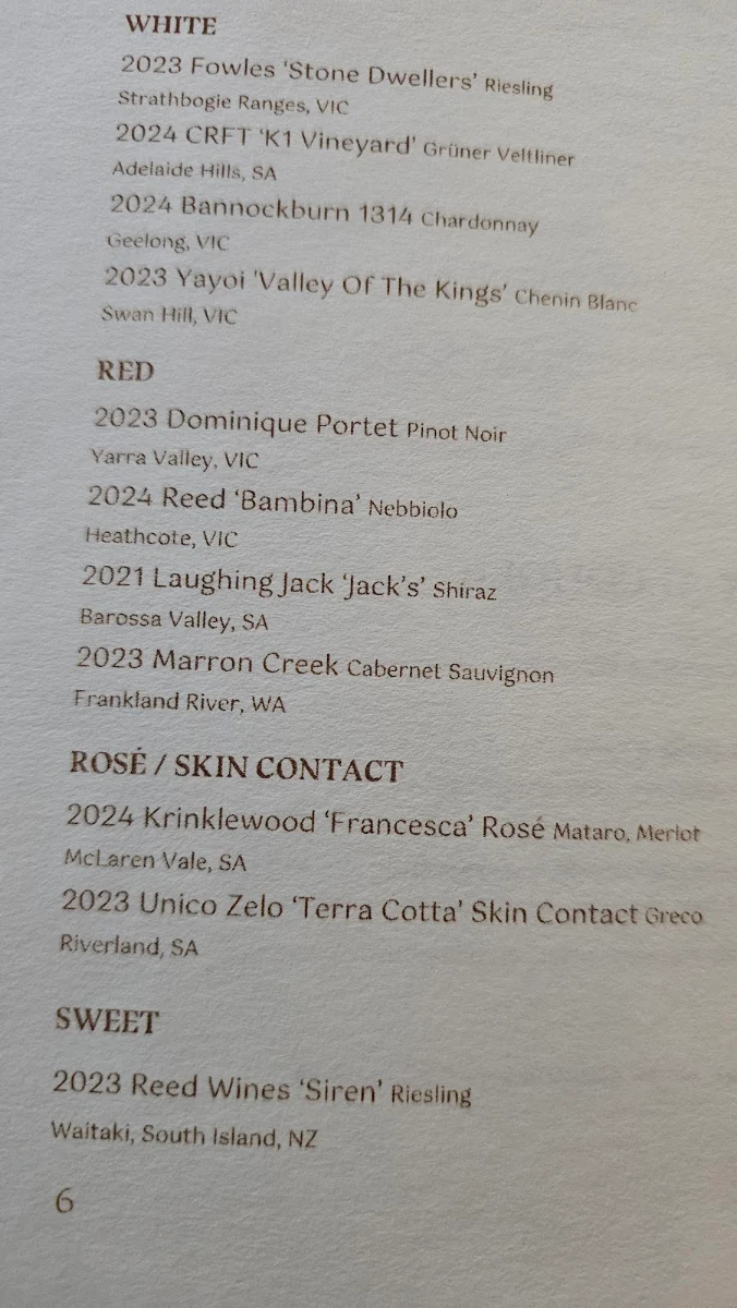 Menu, Freyja