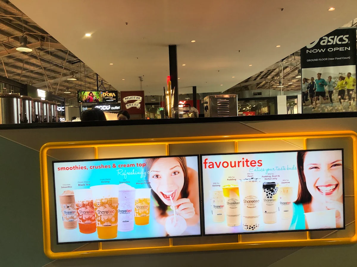 Menu, Sharetea Homebush