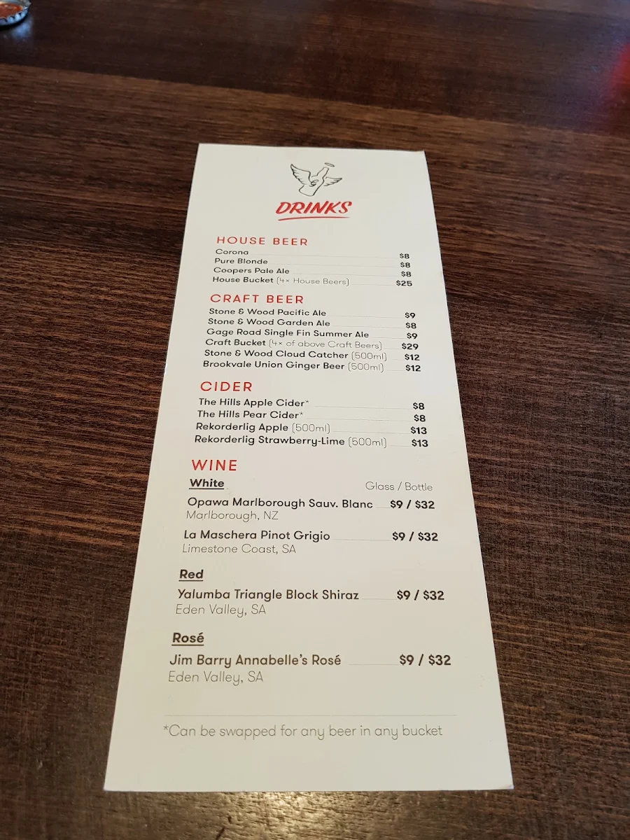 Menu, Grill'd Burgers - Eatons Hill