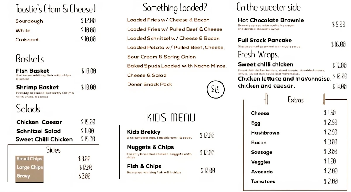 Menu, Là Bean JN