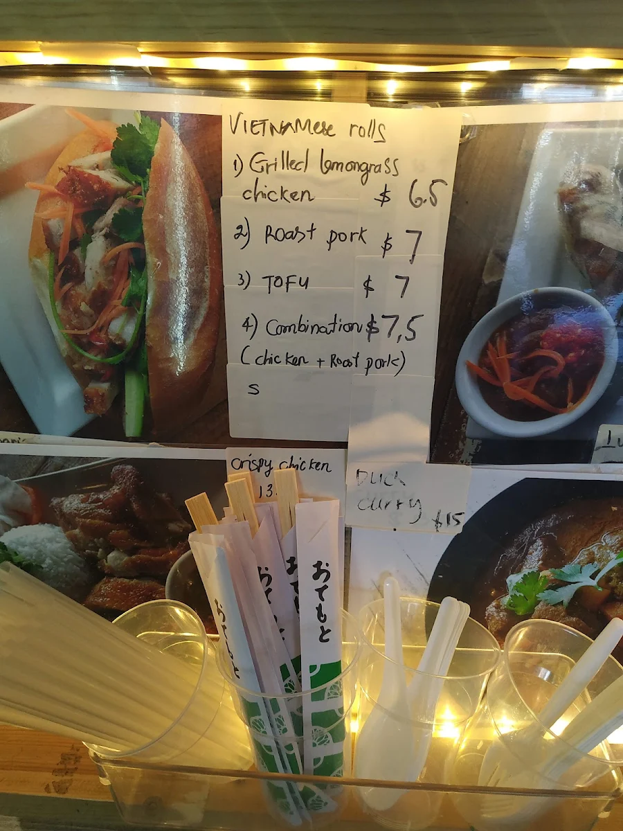 Menu, Saigon Cafe