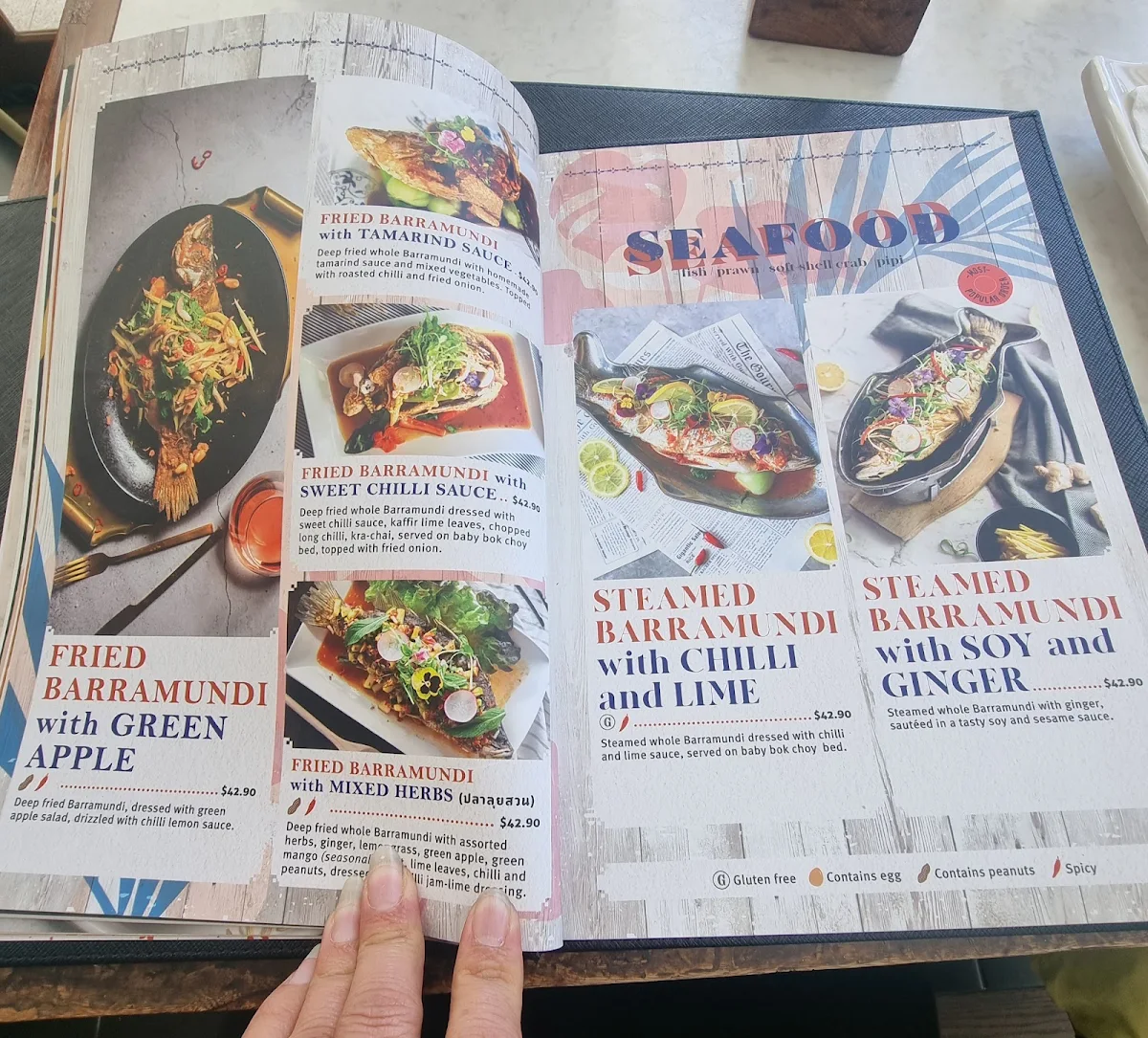 Menu, Spice Market - Karrinyup