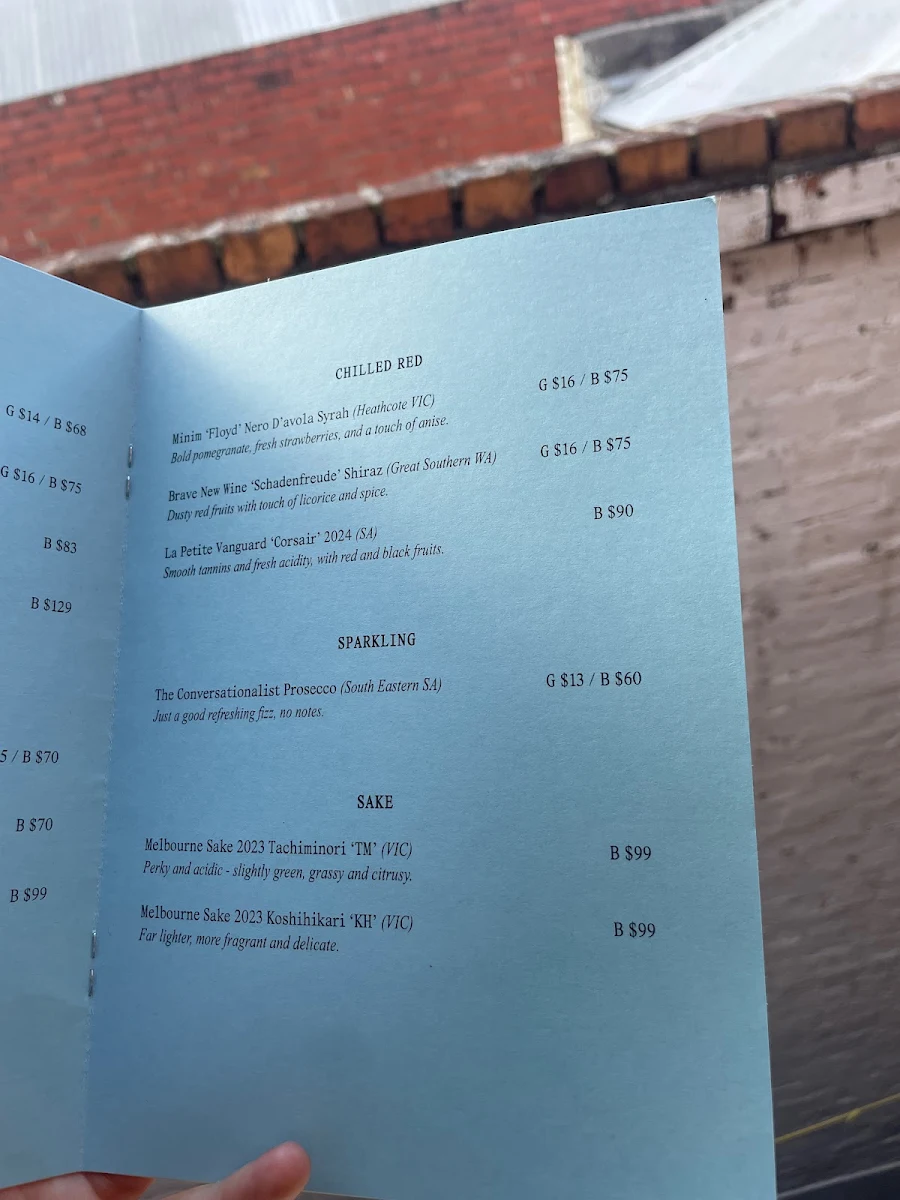 Menu, Misc Rooftop