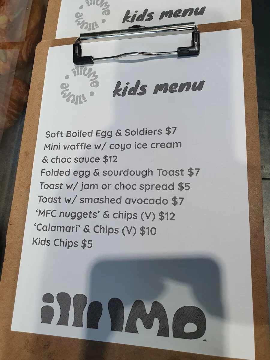 Menu, Illume Cafe Bakery