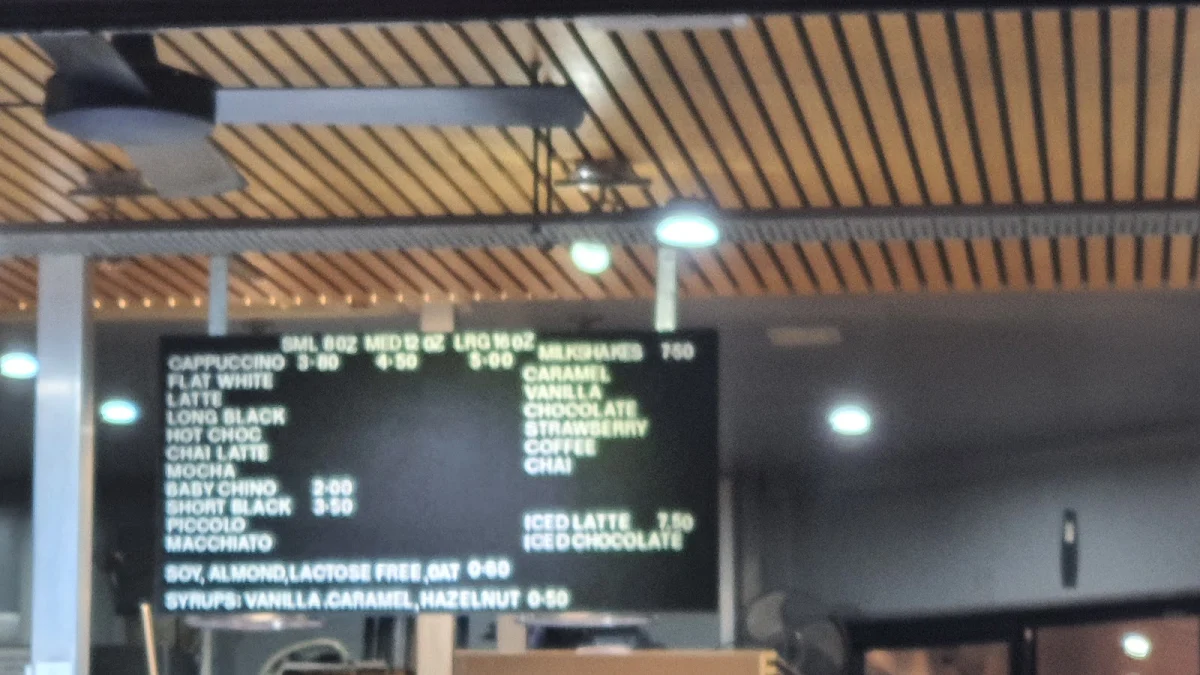 Menu, Babalino's Bakery