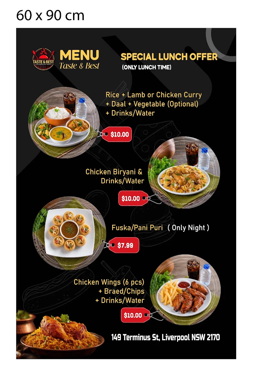 Menu, Taste & Best