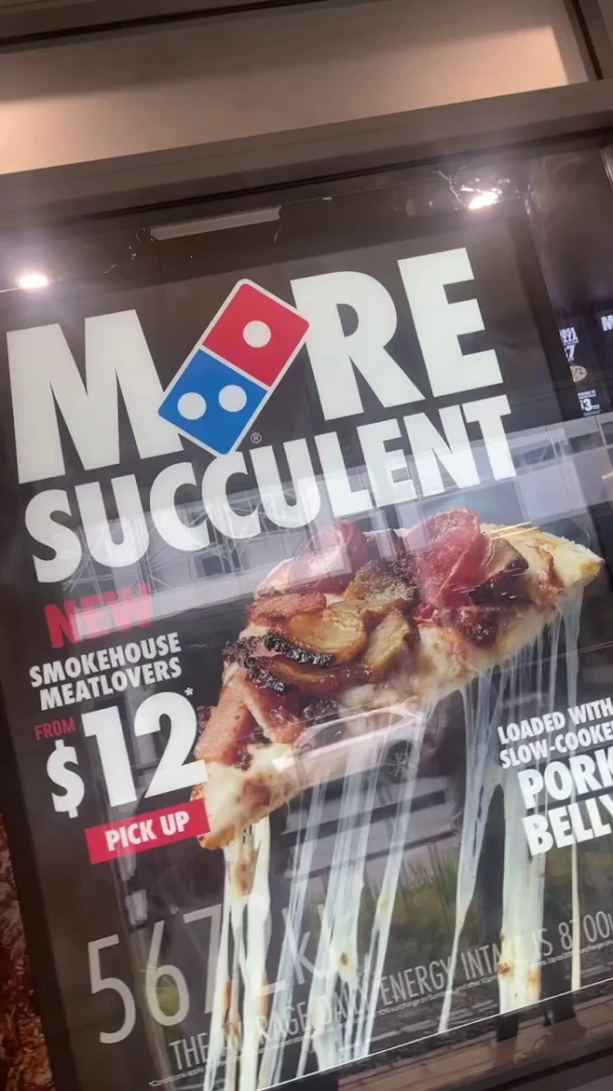 Menu, Domino's Pizza Narellan