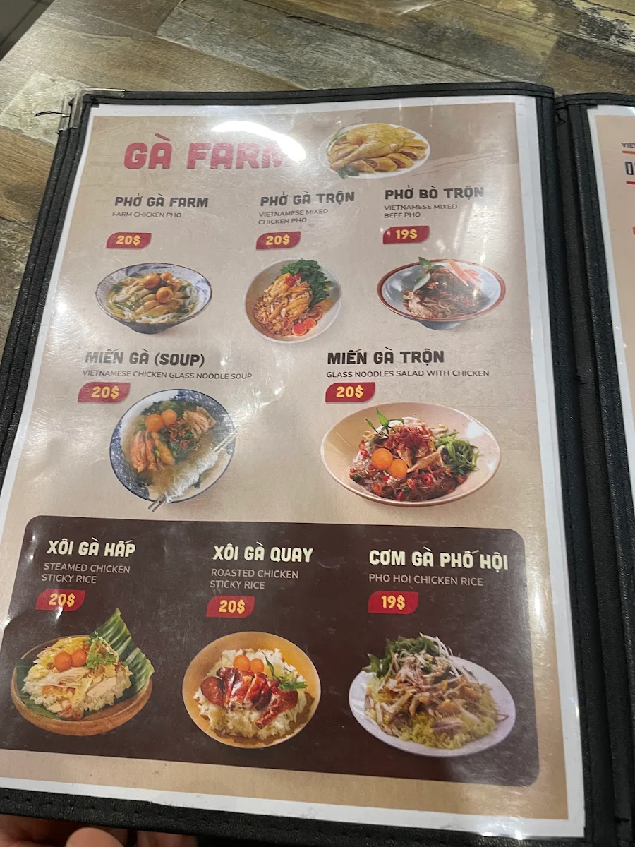 Menu, Cô Ba Cabramatta