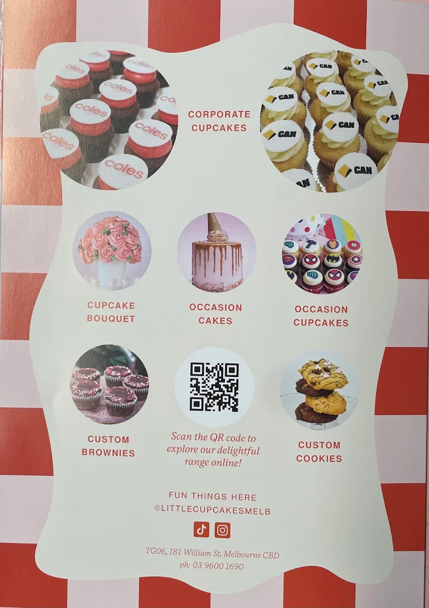 Menu, Little Cupcakes