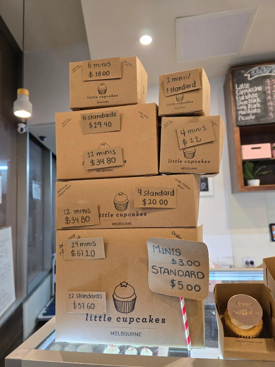 Menu, Little Cupcakes