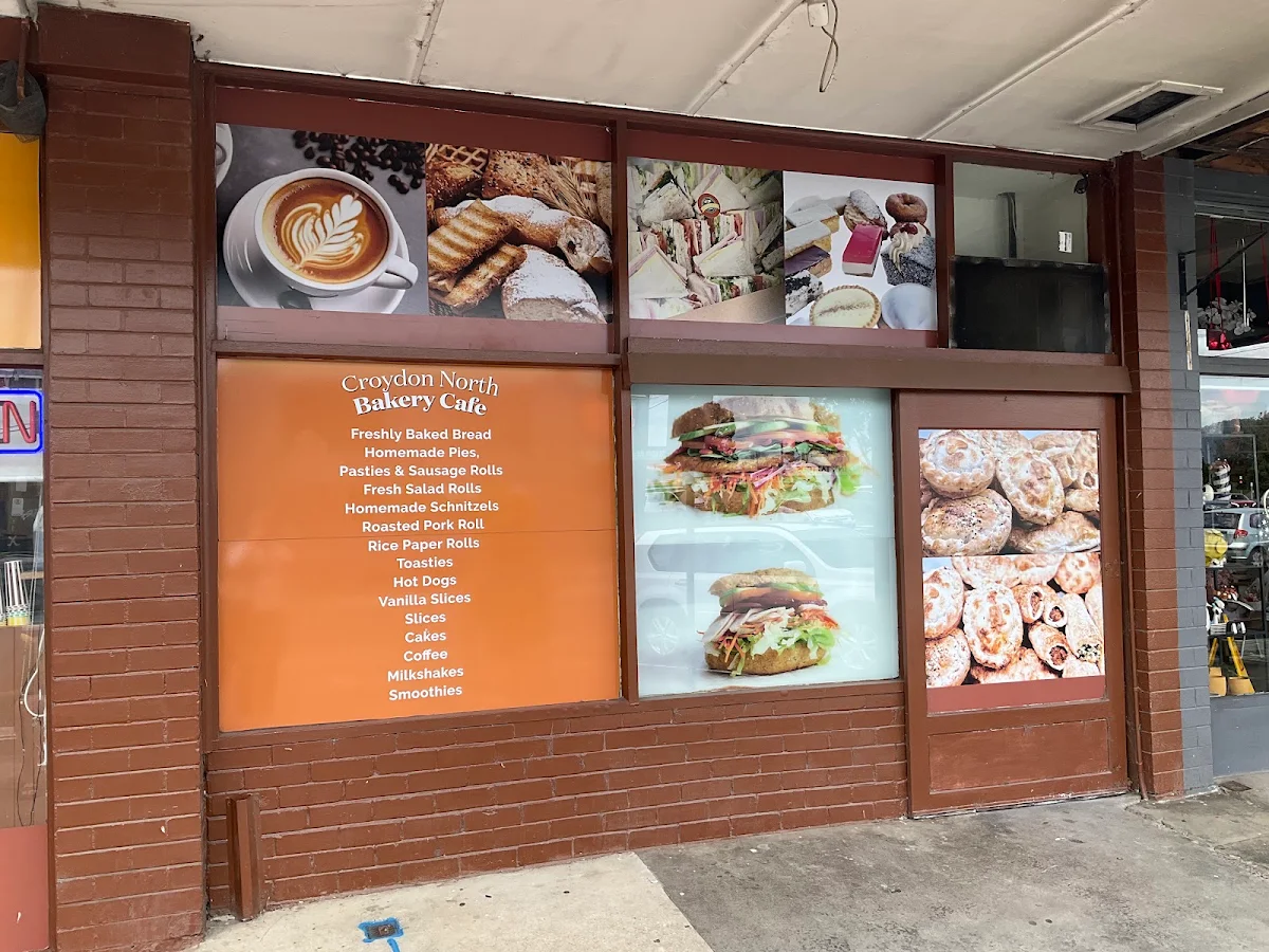 Menu, Croydon North Bakery Cafe
