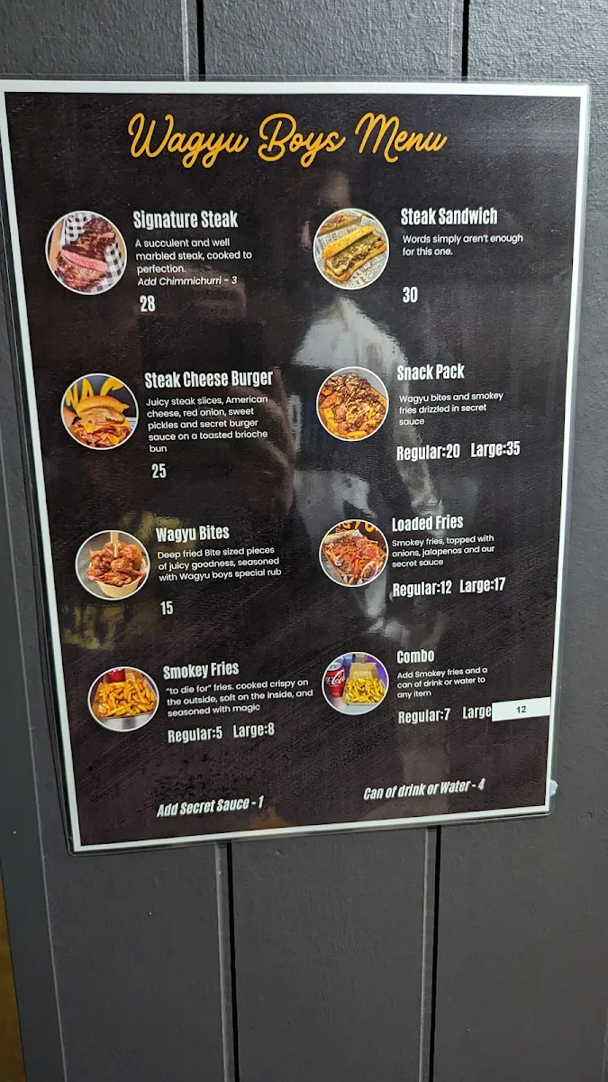 Menu, Wagyu Boys