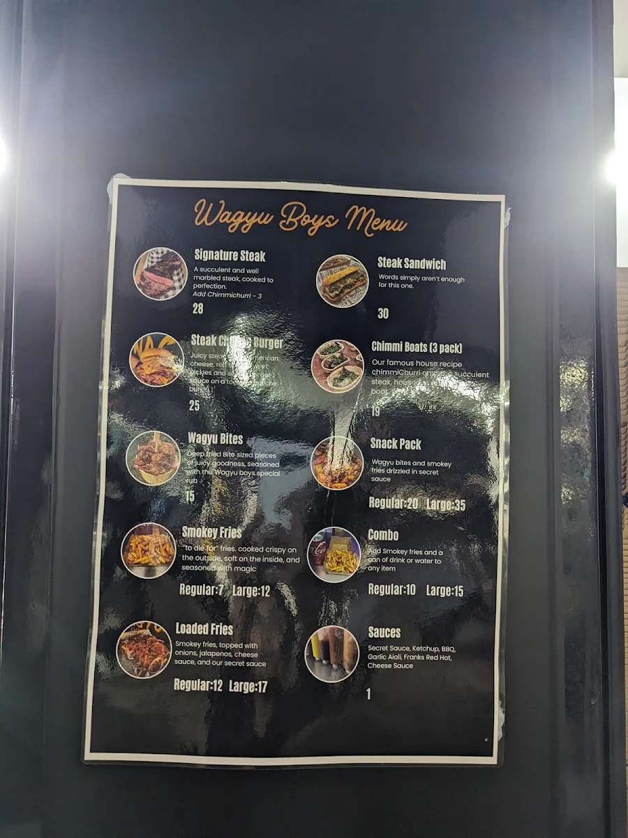 Menu, Wagyu Boys