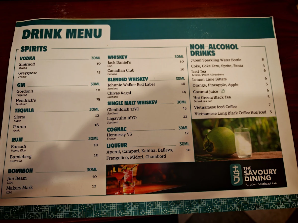 Menu, Savoury Dining Penrith