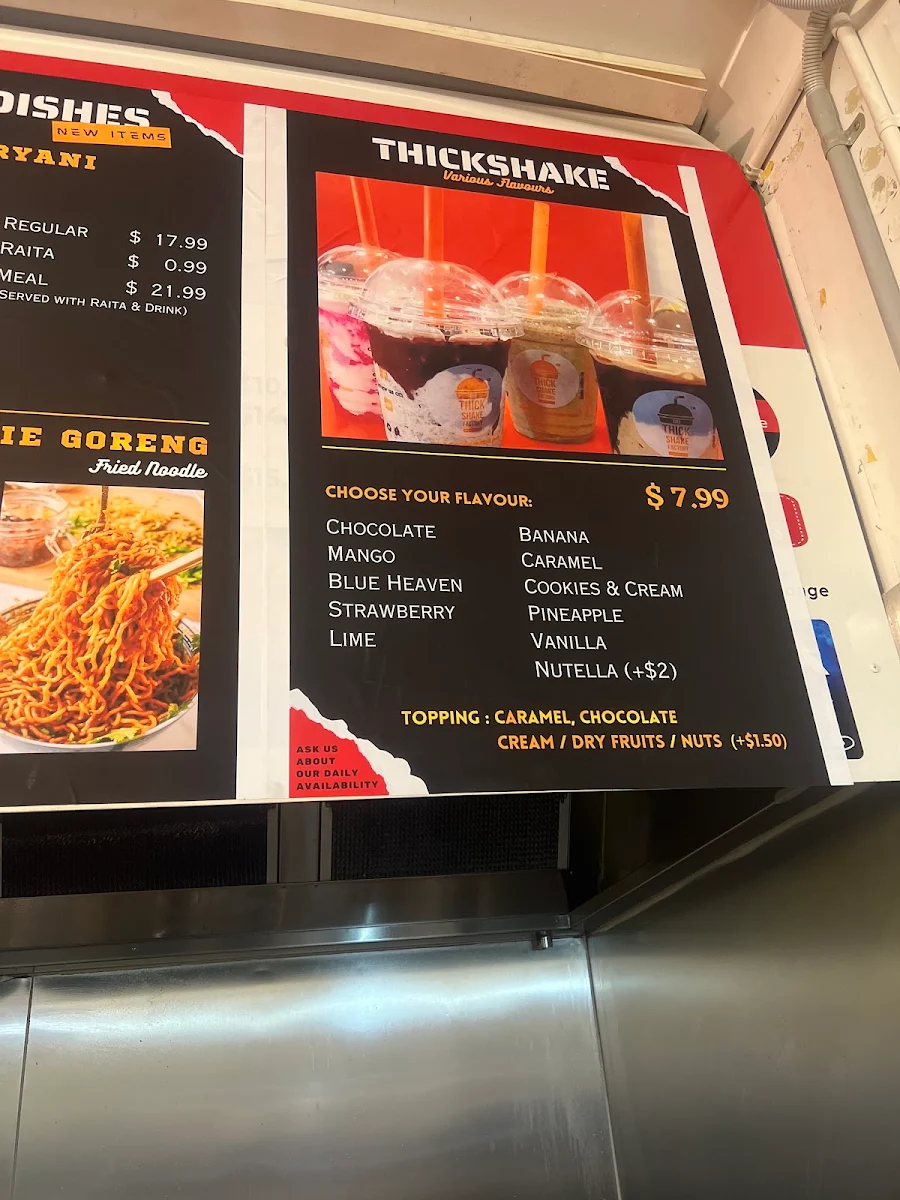 Menu, Aussie Kebabs & Lounge