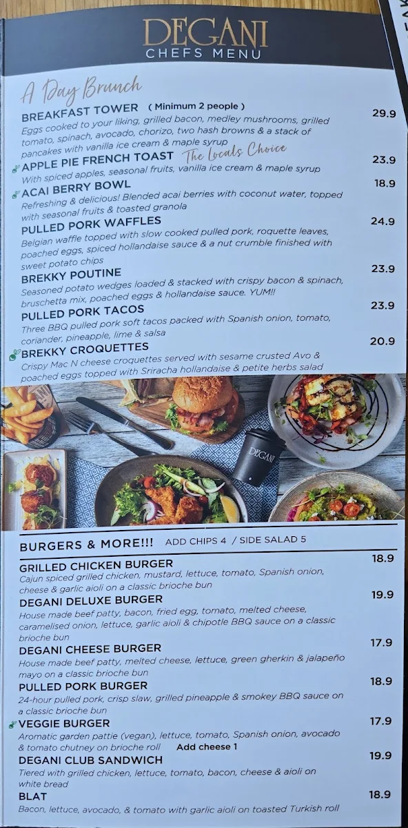 Menu, MoMa Social Cafe