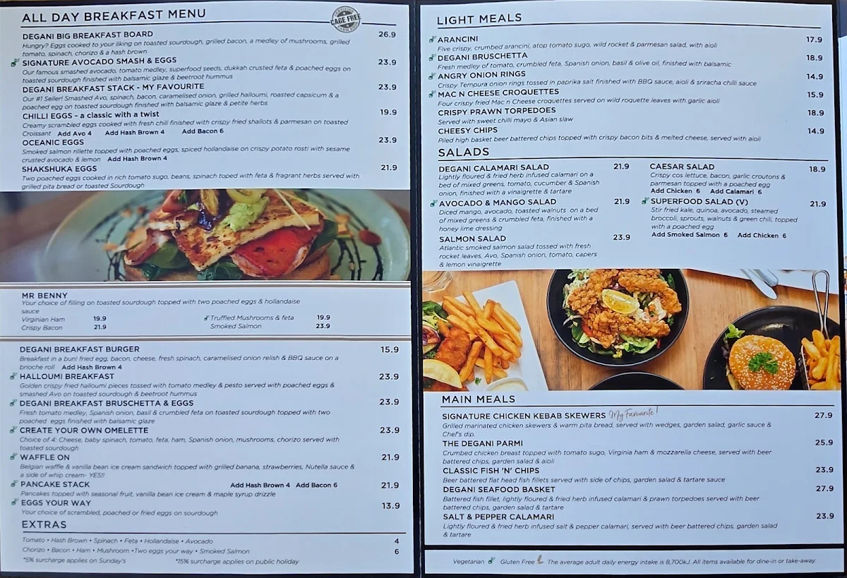 Menu, MoMa Social Cafe