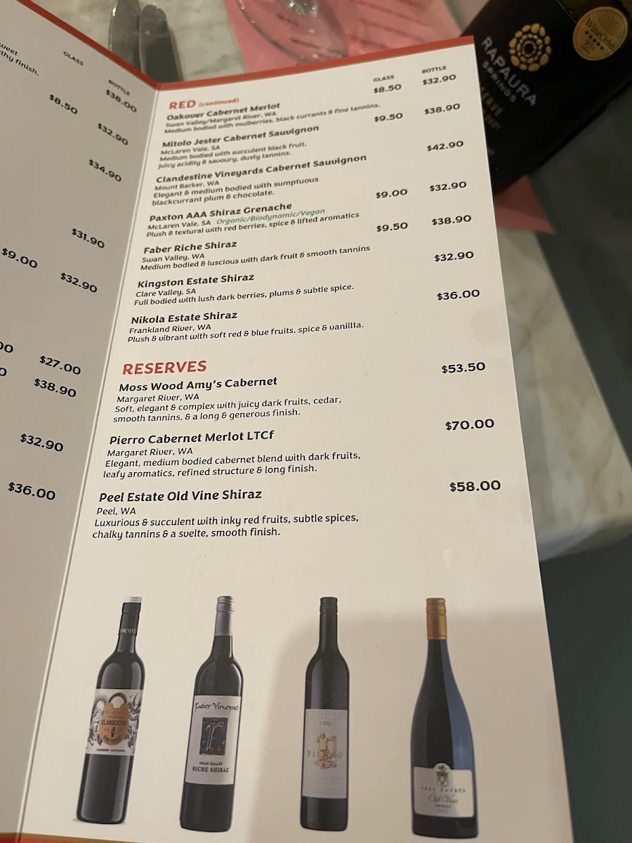 Menu, Shikara Indian Restaurant Mindarie