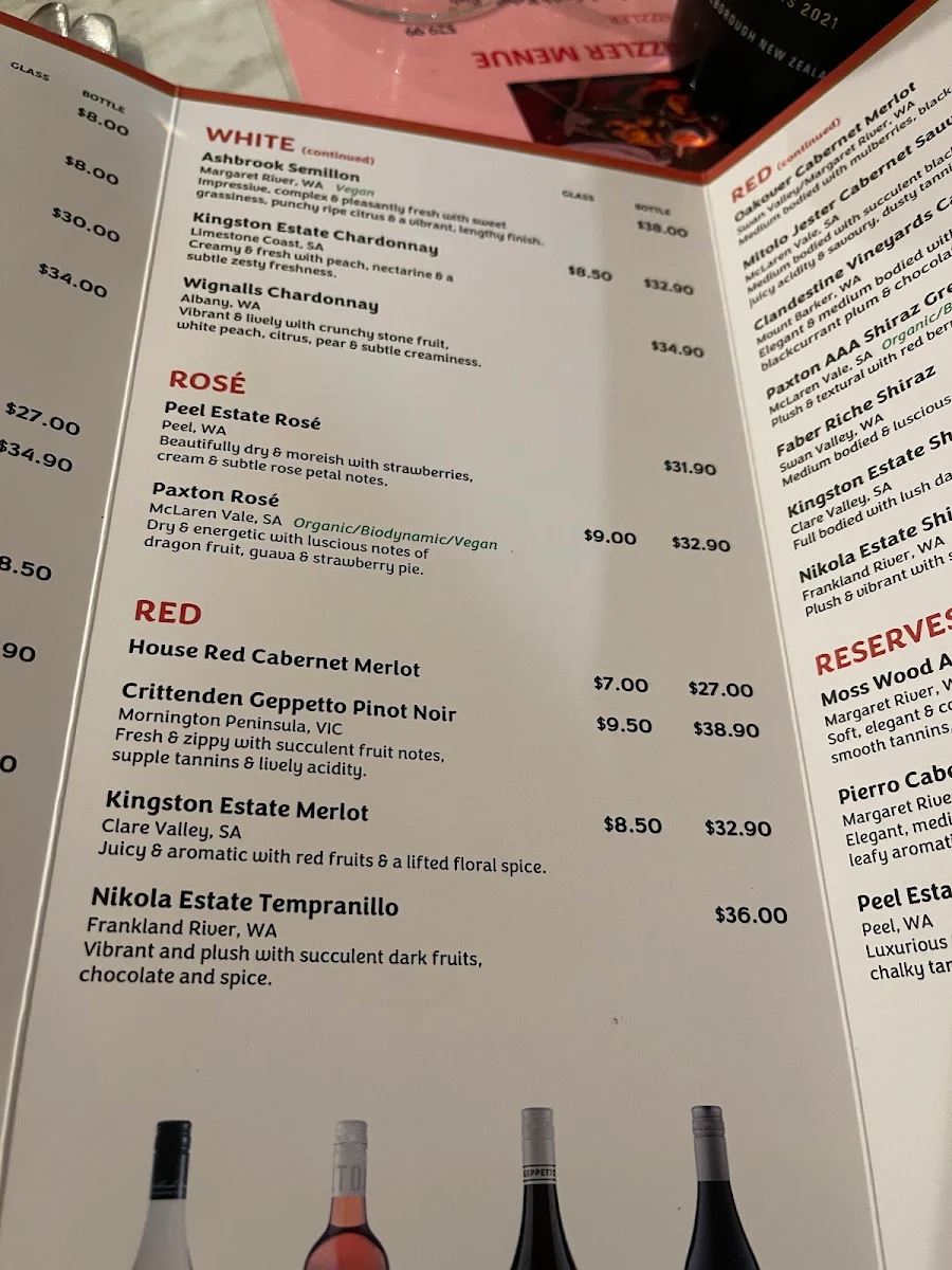 Menu, Shikara Indian Restaurant Mindarie