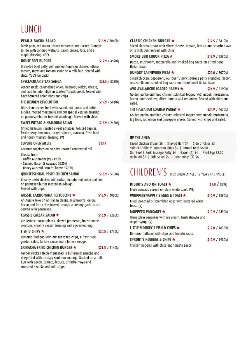 Menu, Stellarossa Pumicestone