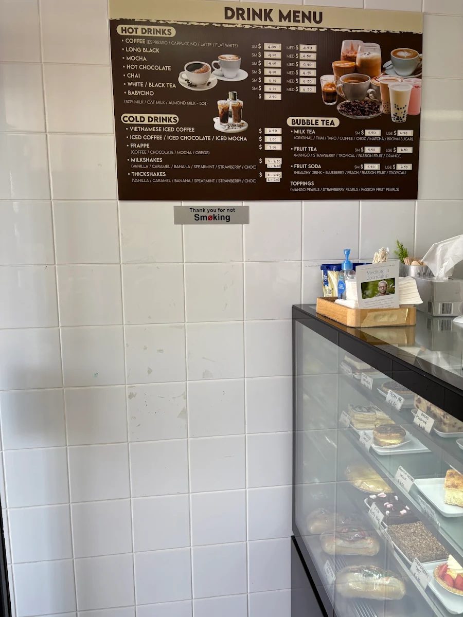 Menu, British Bakery Kinross