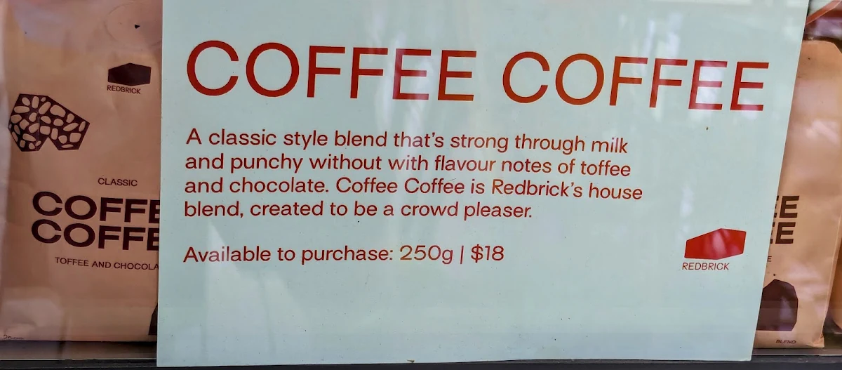 Menu, Walter Cafe