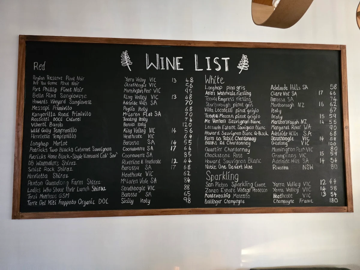 Menu, Casalingo