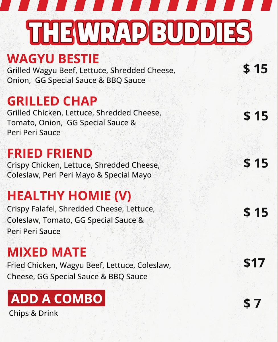 Menu, The Grill Guys (Yennora)