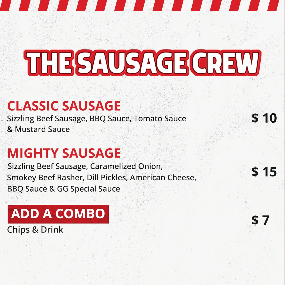 Menu, The Grill Guys (Yennora)