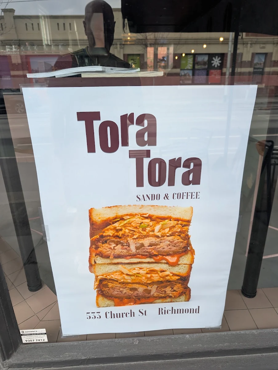 Menu, Tora Tora Sando & Coffee