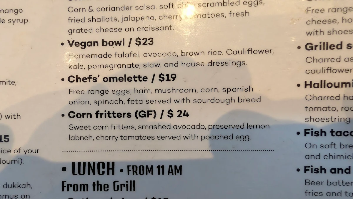 Menu, Happy Daze Cafe Waterloo