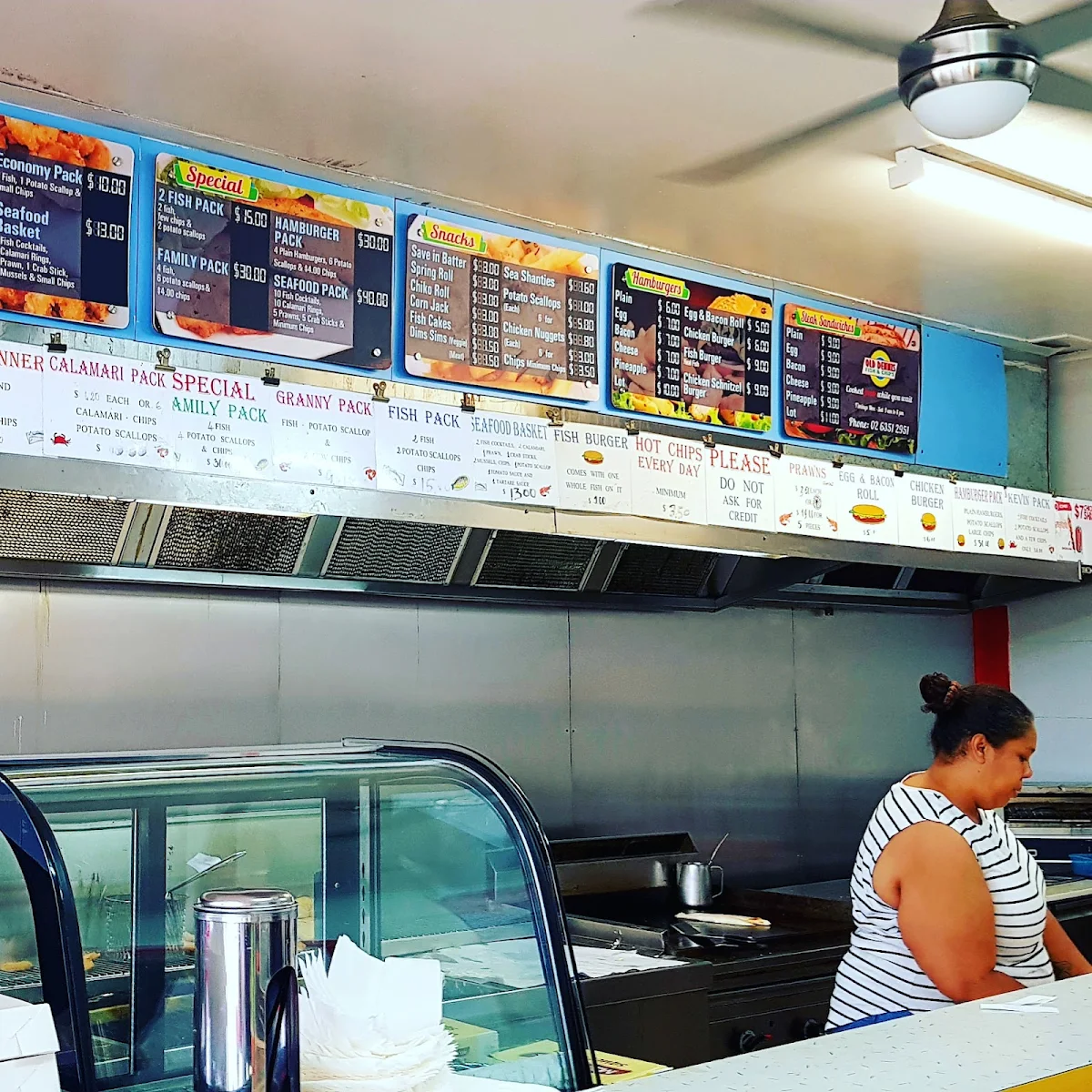Menu, Old Dennis Seafood