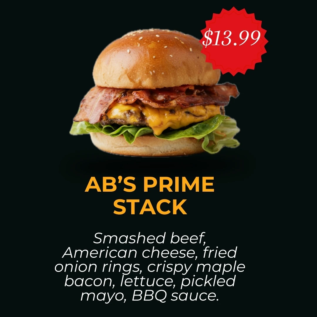 Menu, AB's Street Bites