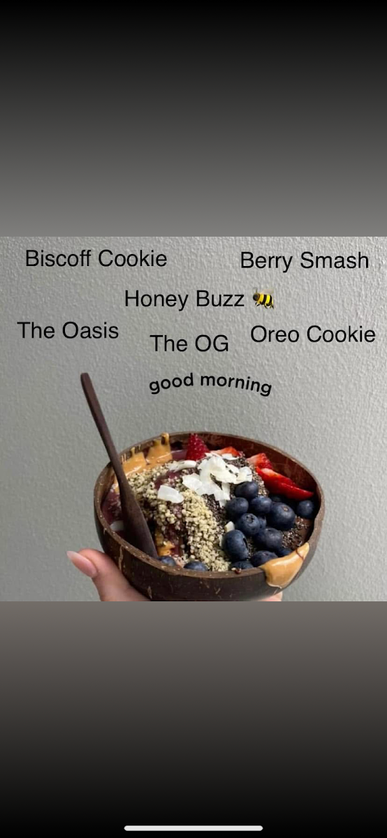 Menu, Chill Out Smoothie Bar