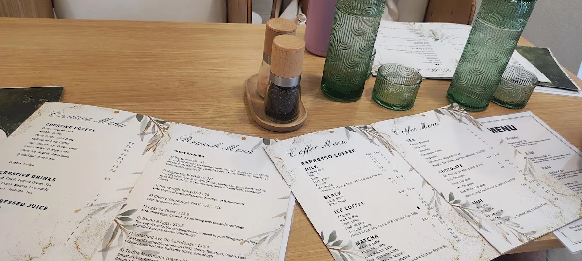 Menu, The Gong View Cafe