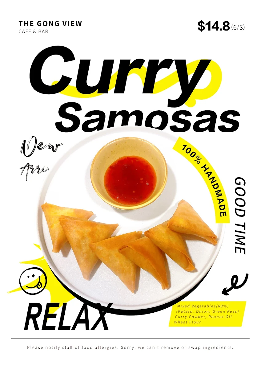 Menu, The Gong View Cafe