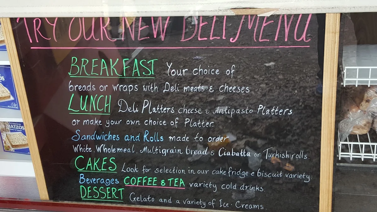 Menu, The Don Deli