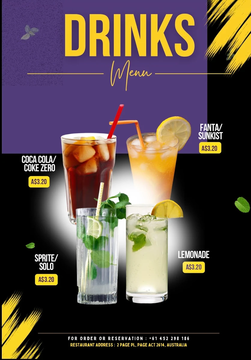 Menu, BURGER VILLAINS PAGE