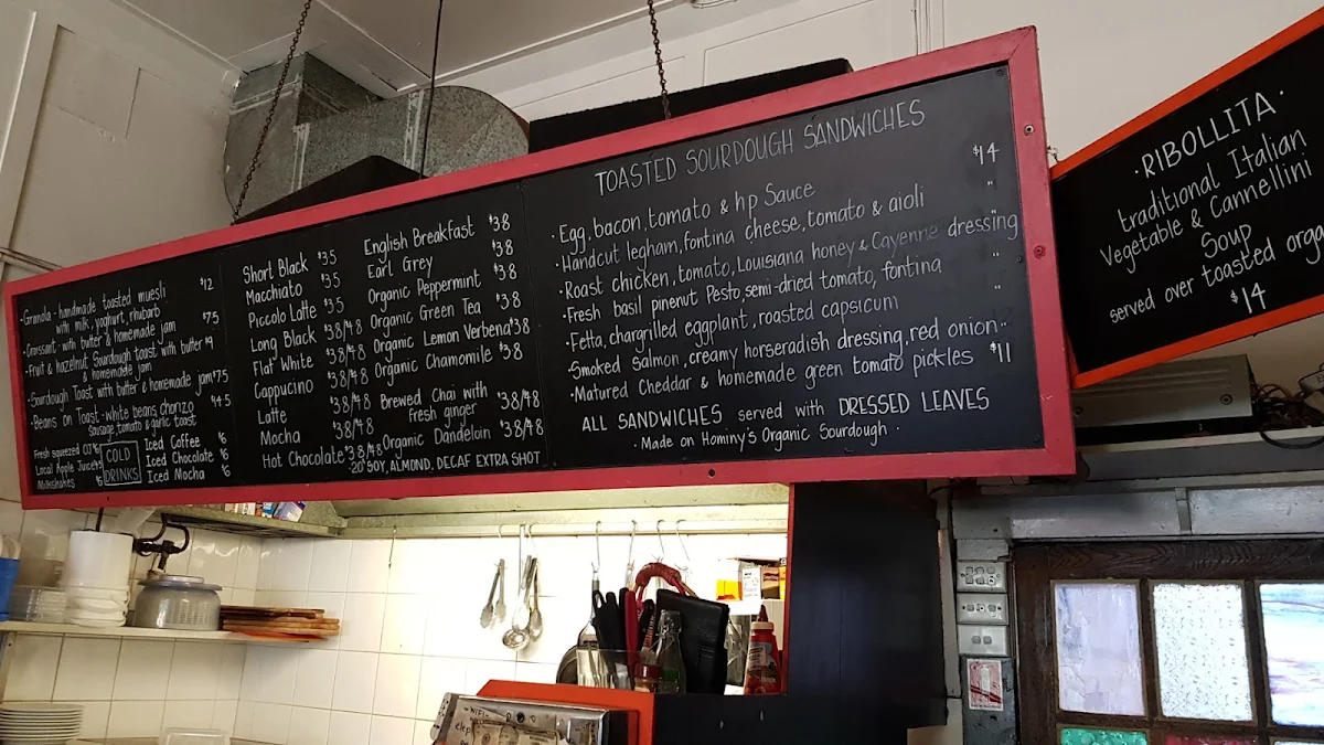 Menu, The Elephant Bean