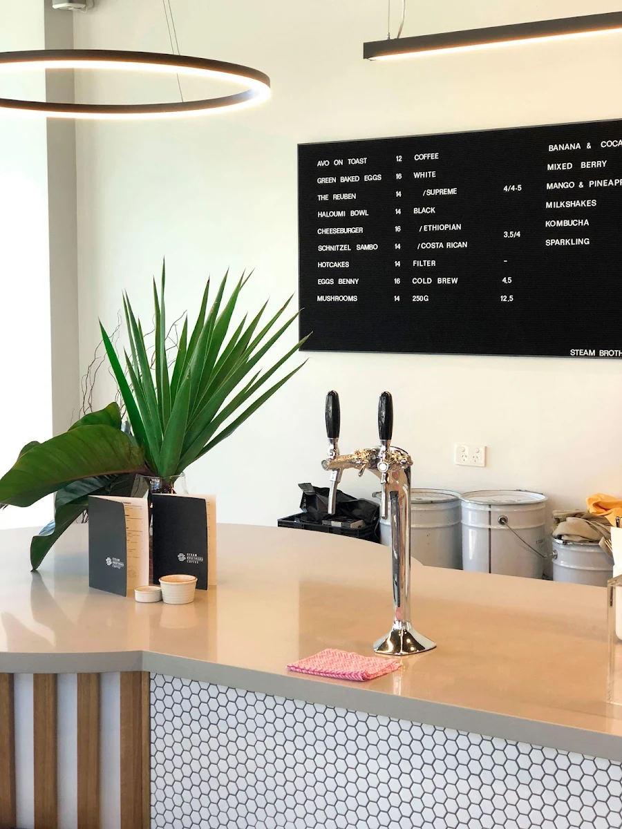Menu, Steam Brothers Coffee