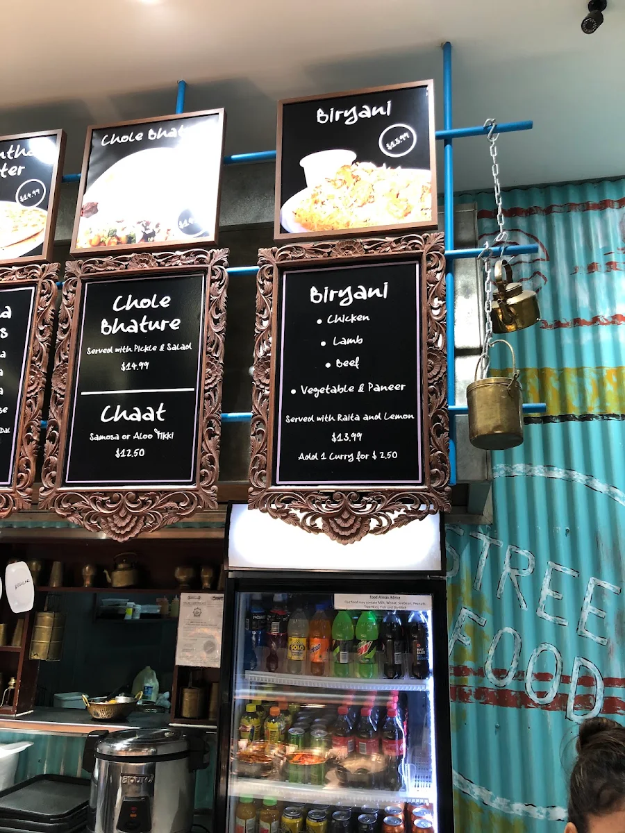Menu, Maharajas Indian