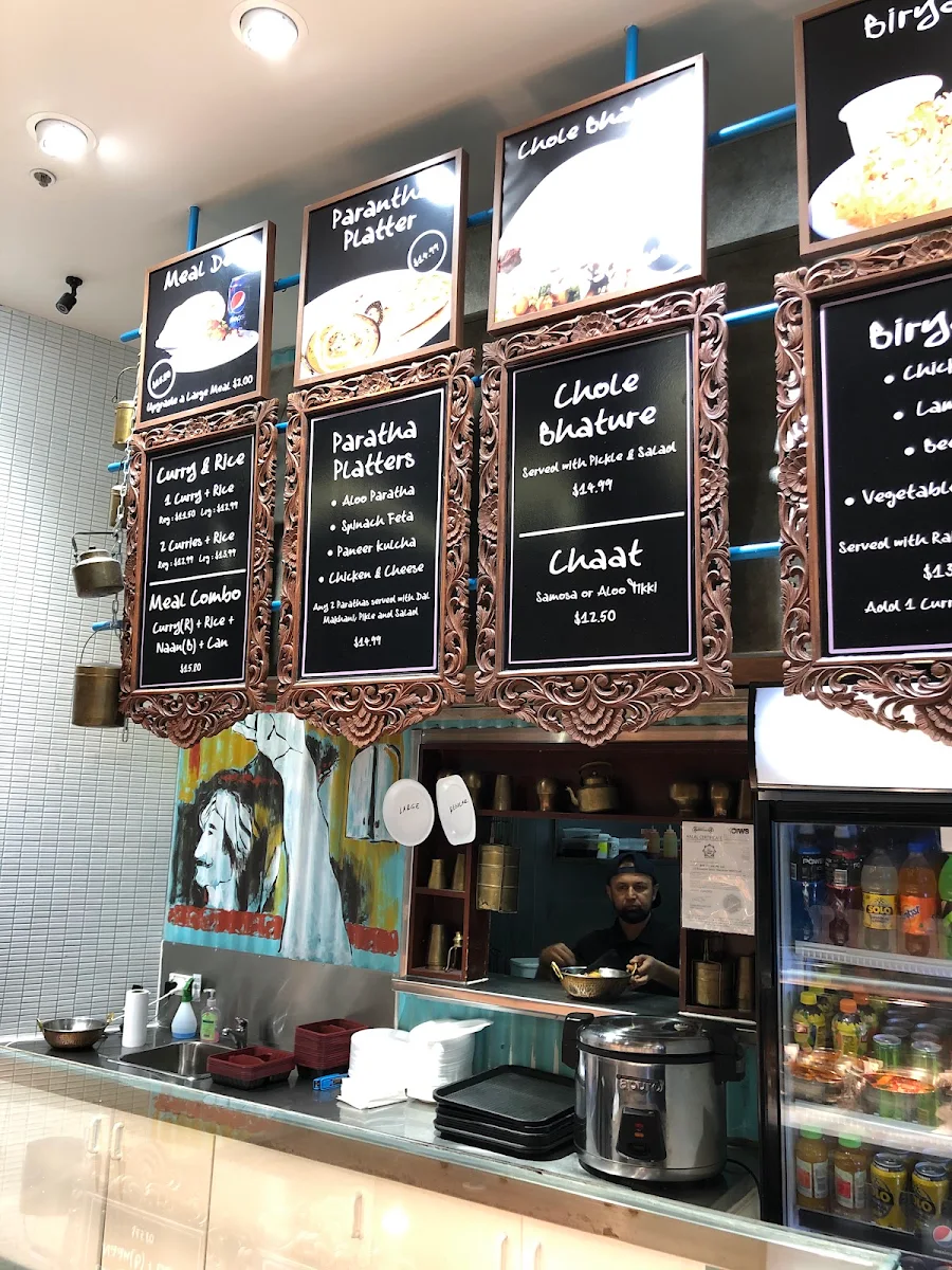 Menu, Maharajas Indian