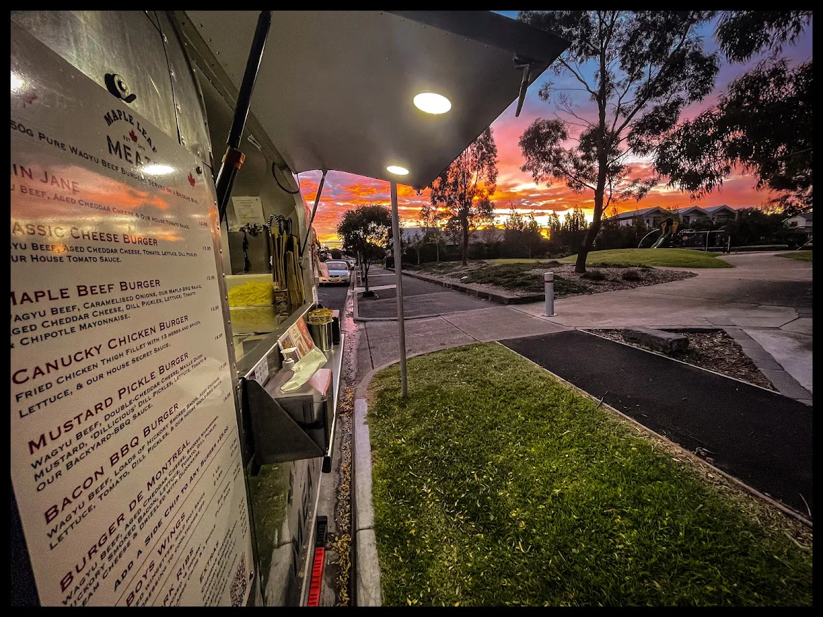 Menu, Maple Leaf Meats - Food Truck