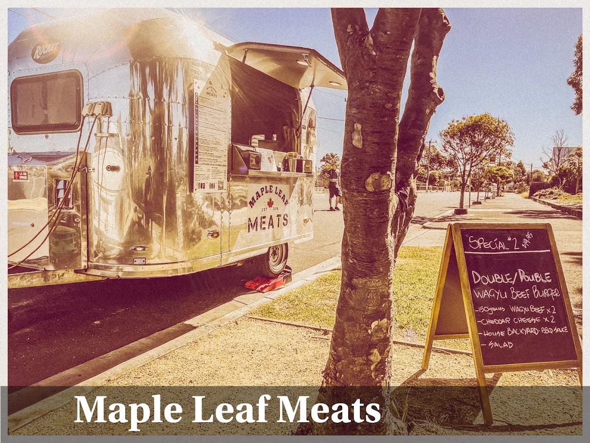 Menu, Maple Leaf Meats - Food Truck