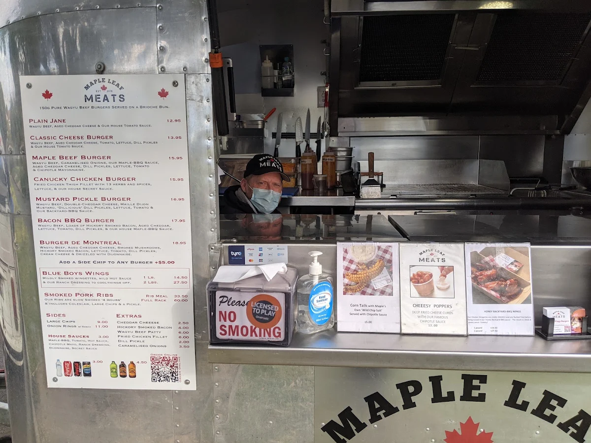 Menu, Maple Leaf Meats - Food Truck