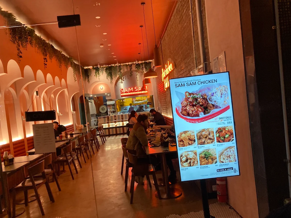 Menu, SamSam Express Northcote