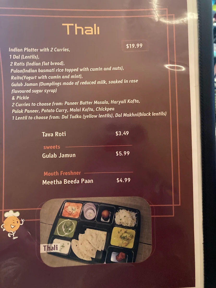 Menu, GolGappa - Indian Street Food Restaurant
